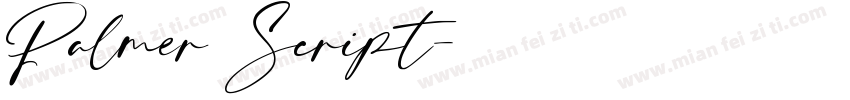 Palmer Script字体转换